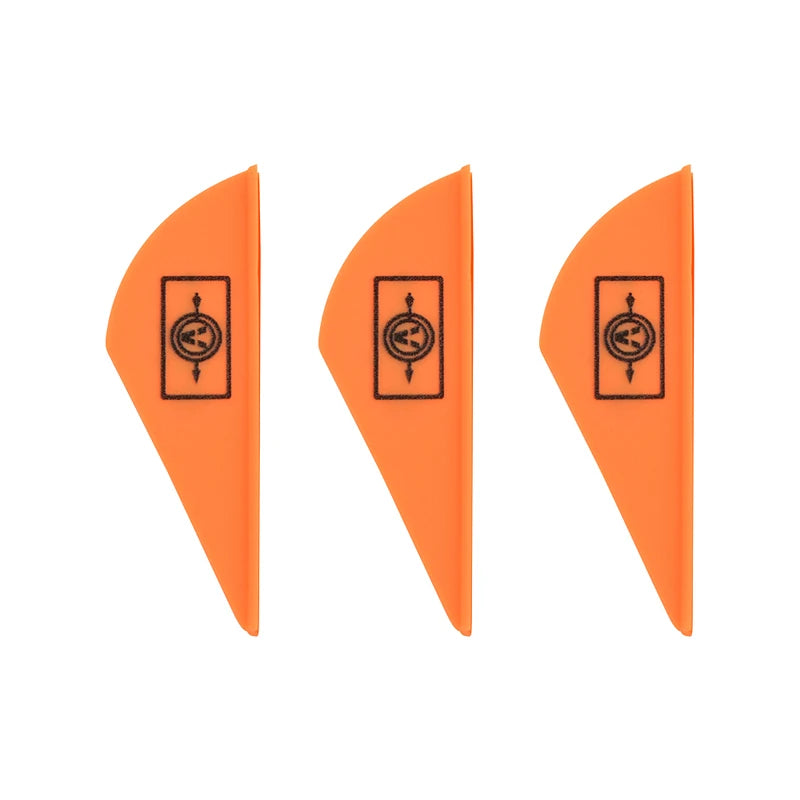 100pcs 2Inch Archery Arrow Rubber Feather Fletching Water Drop Shape Vanes DIY Shaft Accessories for Outdoor Shooting Hunting