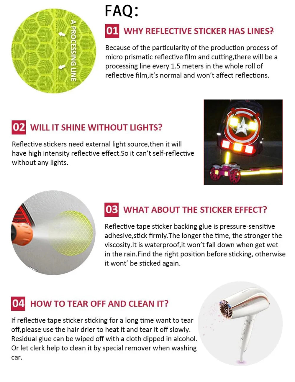 5cm/10cm/15cm/20cm*5m Reflective Tape Yellow-Black Left Or Right Twill Waterproof Safety Warning Self-adhesive Reflector Sticker