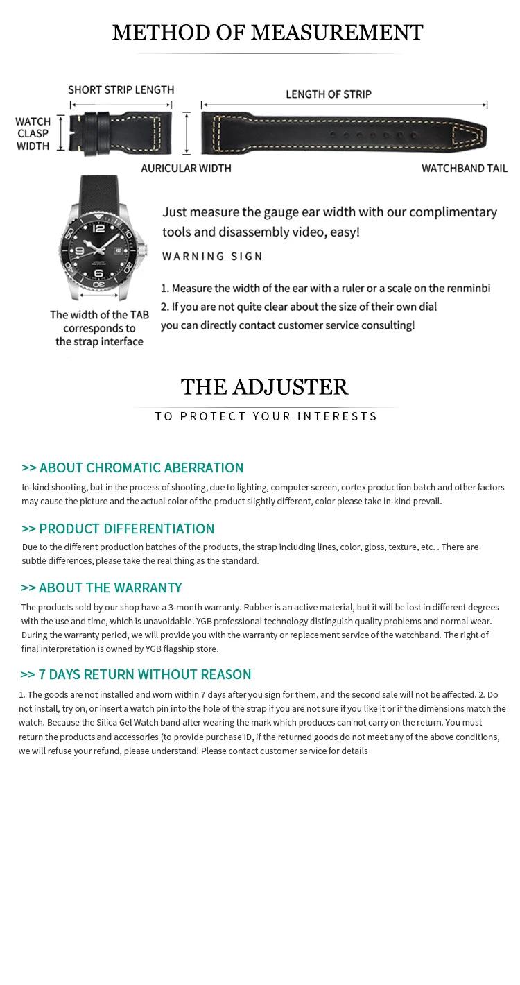 19mm 20mm 21mm Rubber Silicone Watchband for Longines Conquest HydroConquest L3.781 VHP Black Blue Sports Waterproof Watch Strap