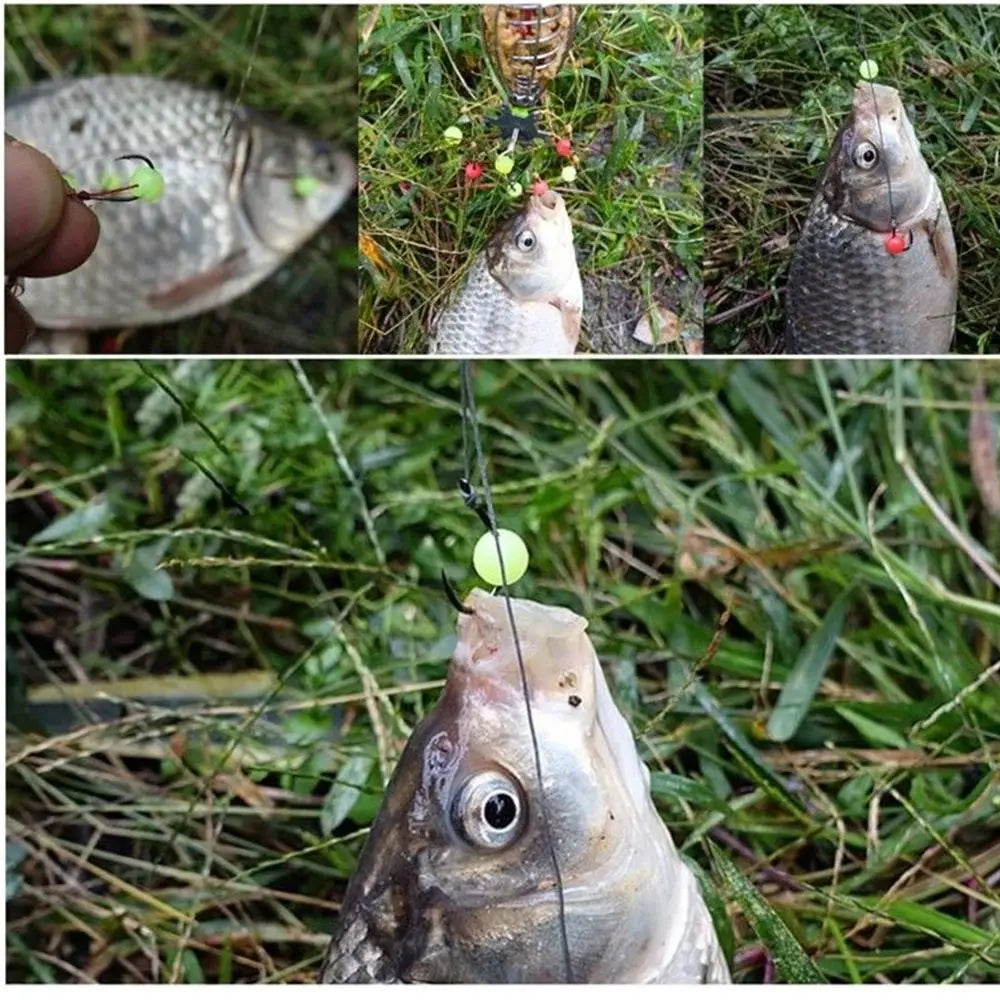 100Pcs/bag Fishing Floats Beads Luminous Light Glowing Balls For Night Sea Fishing 4/5/6/8mm