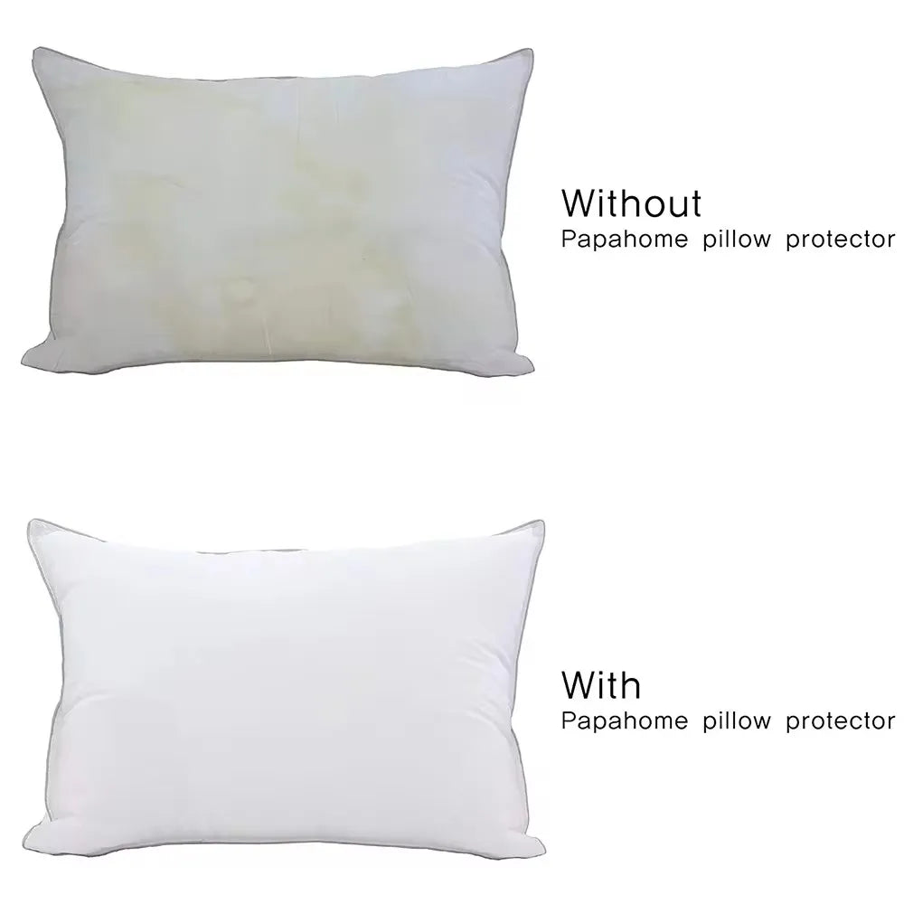 Smooth Waterproof Pillow Protector 1PC 50x70cm / 48x74cm / 21x27Inch / 21x31Inch / 21x37Inch Pillow Cover [Bed Bug Lock]