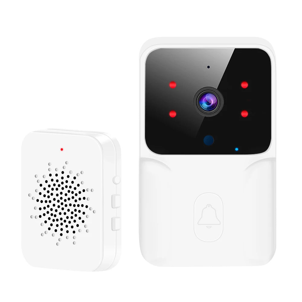 Tuya WiFi Video Doorbell Wireless HD Camera IR Alarm Security Smart Home Door Bell WiFi Intercom for Home with Black or White