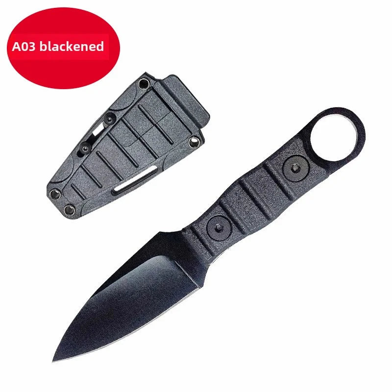 New Pocket knife Outdoor small straight knife,utility knife +K sheath, high hardness survival knife, camping EDC tool portable