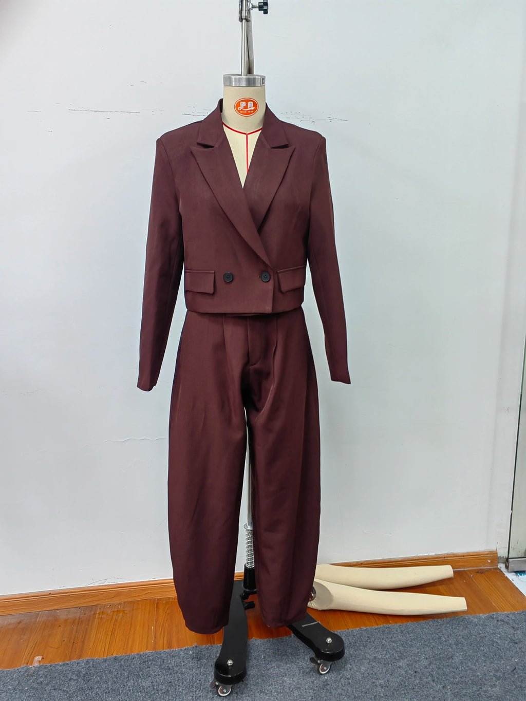 Women's Two Pieces Set New In Matching Sets New Outerwear Ensemble Femmes Blazer Coats Jackets Tapered Pants Trousers Clothes