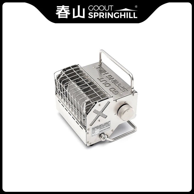 Goout Springhill Zhurong Heater Compact Cassette Heater Winter Outdoor Camping Tent Portable Fire Pit Removable Storage Shelf