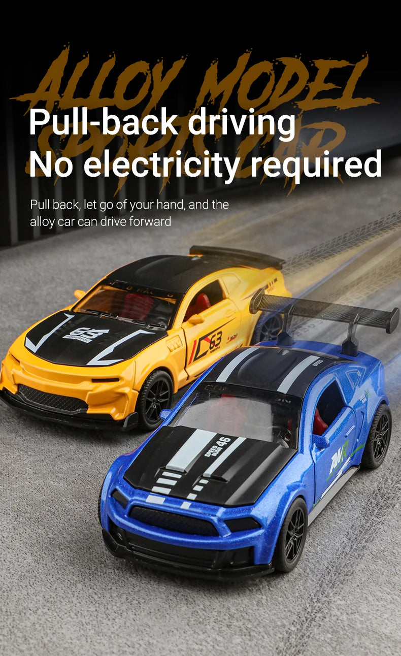 1:43 Diecast Alloy Car Model Children's Toy Car Open the door Decoration Cool Racing Car Boy toys Gift for Kids