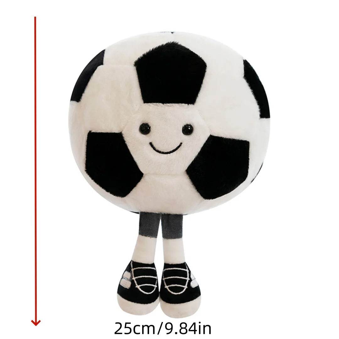 1pc 25cm/9.84in Soccer Foot Plush Doll Basketball Man Plush Doll Toy Boys Gift Pillow Birthday Gift
