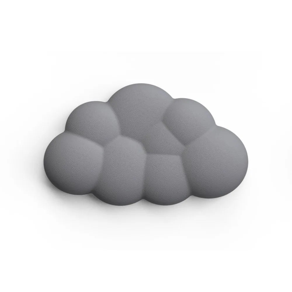 Ergonomic Cloud Mouse & Keyboard Wrist Rest - Non-Slip Memory Foam for Gaming/Office, Soft PU & Easy Clean