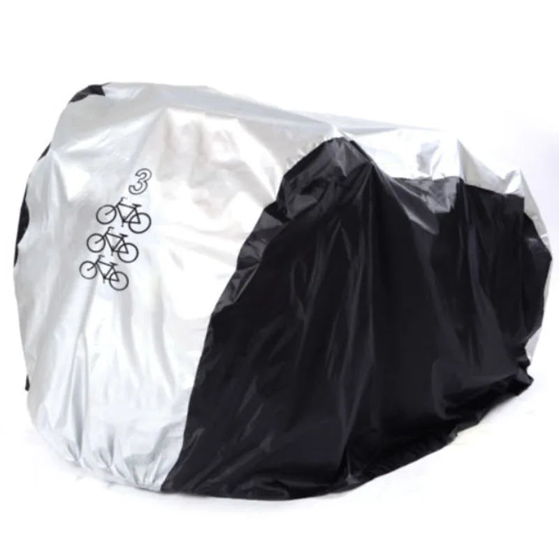 Rain Sun Dust Protection Waterproof Bike Cover UV Snow Proof Bicycle Outdoor Rain Protective Covers for 1/2/3 Bikes HA