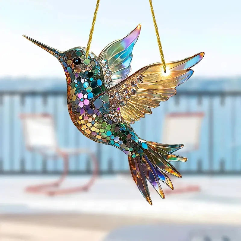 Yifare Spirit Birds, Sheremart Spirit Birds, Acrylic Bird Suncatcher, Bird Ornament For Christmas Tree, Hummingbird Suncatcher