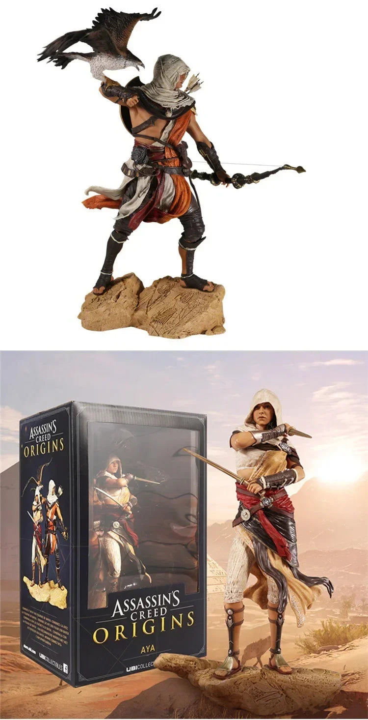 Game Assassins Creed Origins Action Figure Kenway Connor Edward James Figuras Toy Anime Peripheral Model Ornament GK Statue Gift