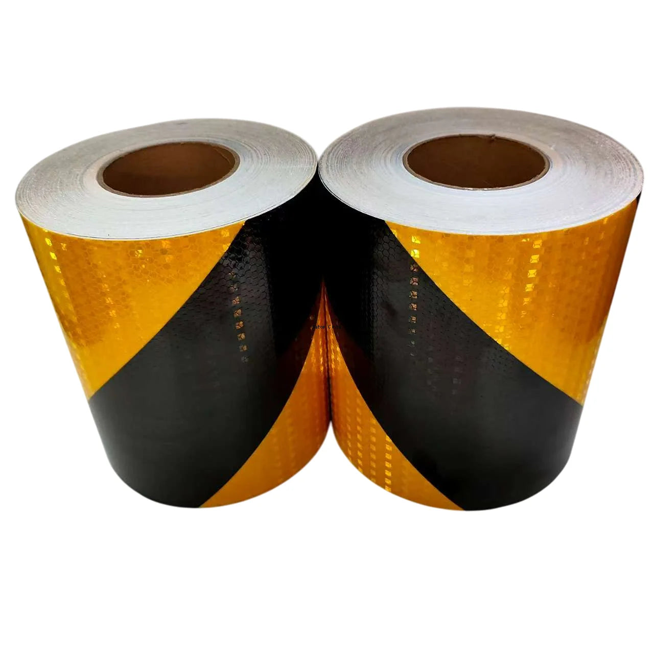 5cm/10cm/15cm/20cm*5m Reflective Tape Yellow-Black Left Or Right Twill Waterproof Safety Warning Self-adhesive Reflector Sticker