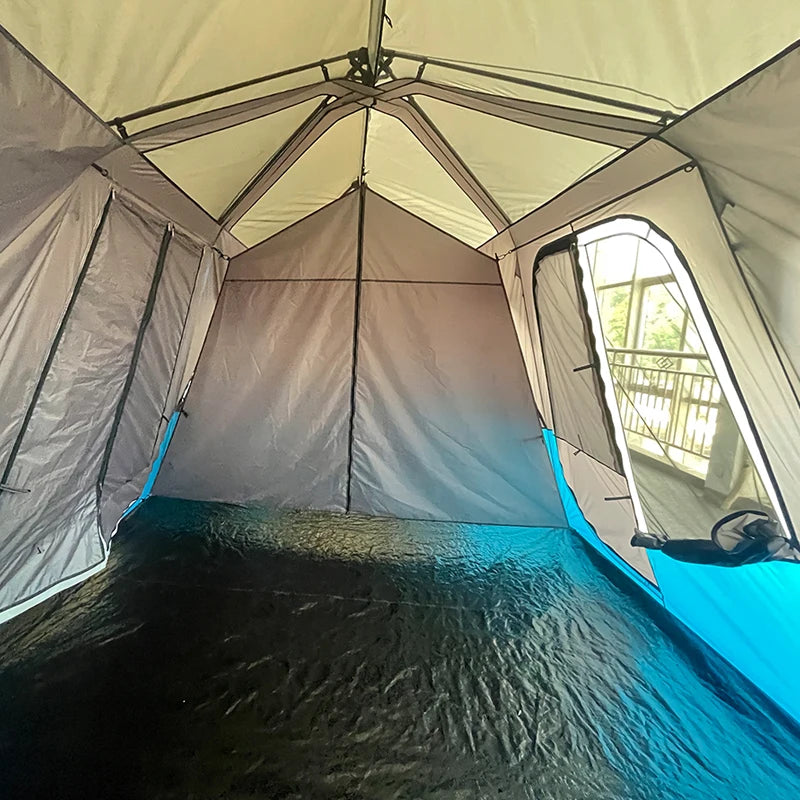 Outdoor Two Rooms One Room Travel Tent Double Waterproof Sun Breathable Multiple Camping