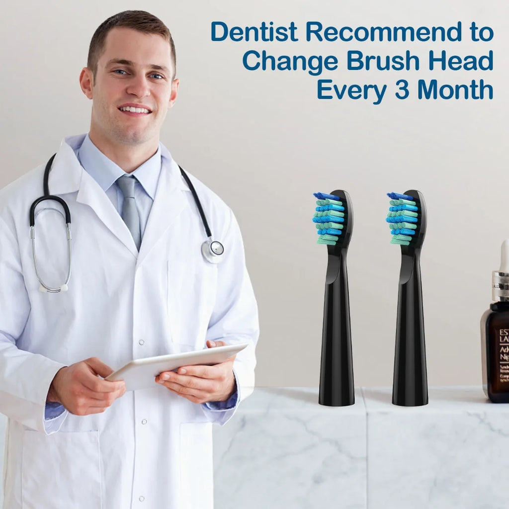 5 Pcs Replacement Brush Heads For Fairywill FW-507/508/515/551/917/959/2011/D1/D3/D7/D8 Electric Toothbrush Dupont Bristle