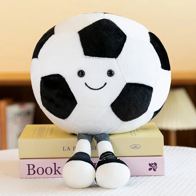 1pc 25cm/9.84in Soccer Foot Plush Doll Basketball Man Plush Doll Toy Boys Gift Pillow Birthday Gift