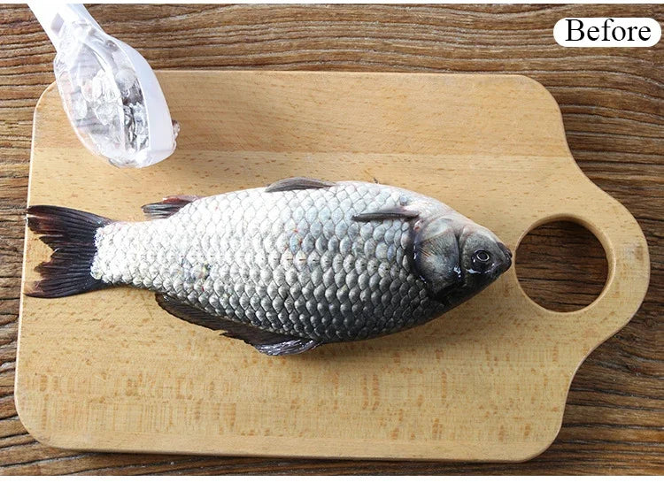 Fish Scale Scraper Fish Skin Brush Seafood Tools Fast Remove Fish Scraper Cleaning Knife Kitchen Accessories