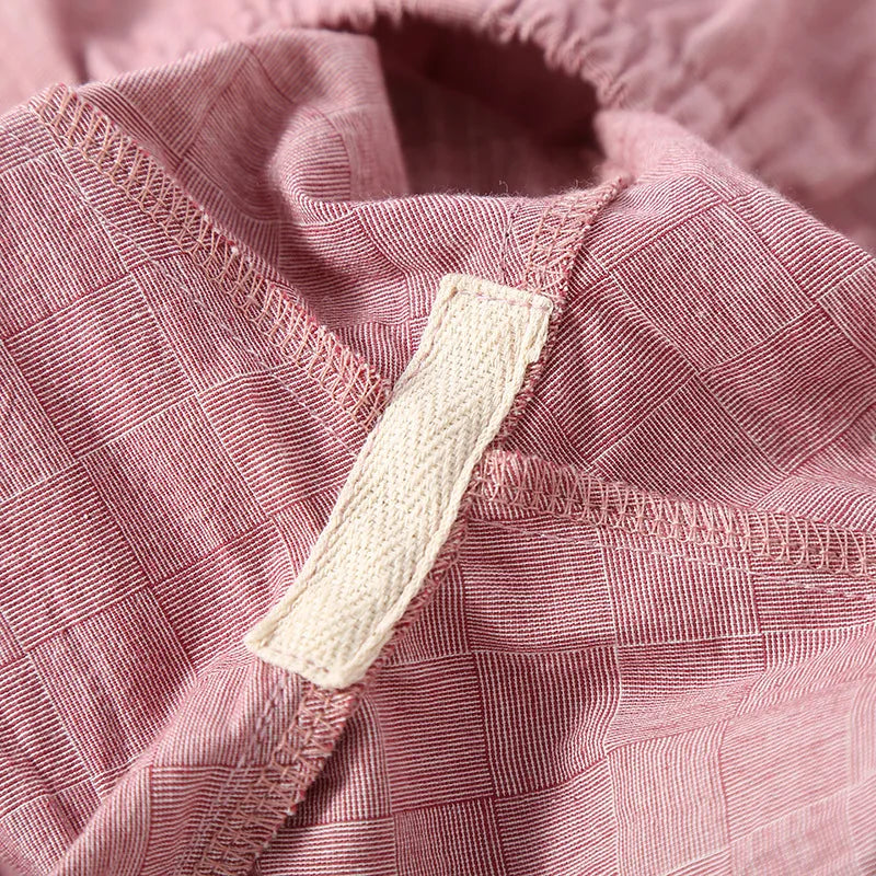 Women's Home Clothes Cotton Spring and Autumn Long Sleeved Long Pants Home Clothes Cardigan Simple Two-piece Pyjamas Set