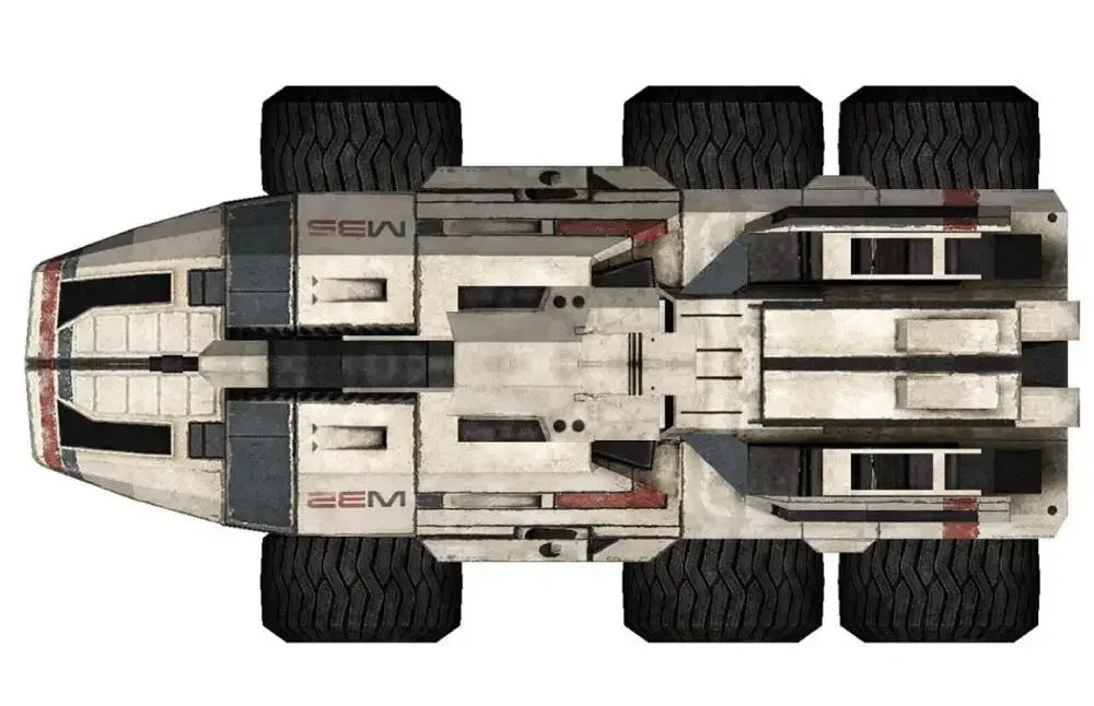 Mass effect M35 MAKO Chariot 3D Paper Model DIY