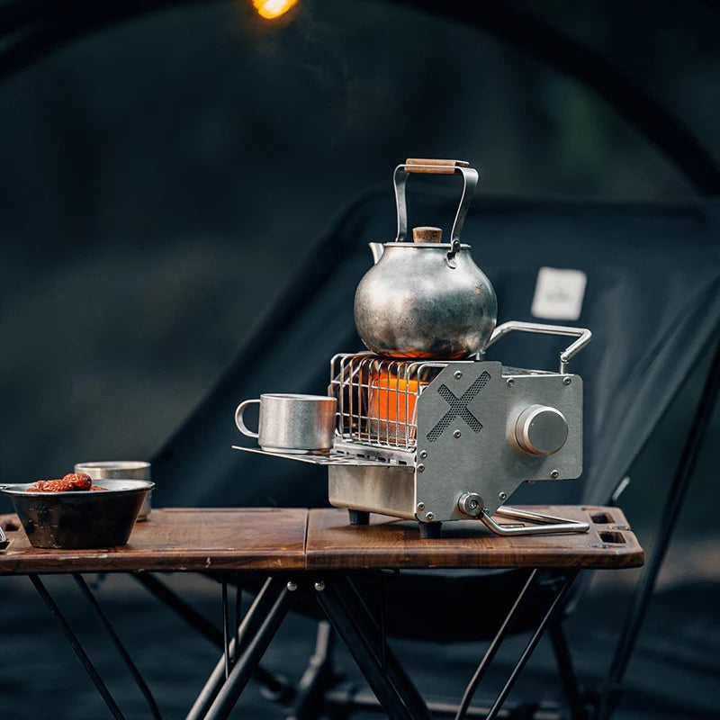 Goout Springhill Zhurong Heater Compact Cassette Heater Winter Outdoor Camping Tent Portable Fire Pit Removable Storage Shelf