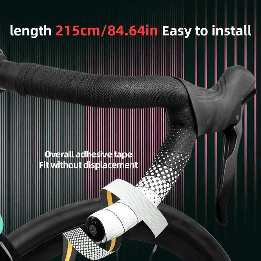VXM Road Bicycle Handlebar Tape Bar PU EVA Cycling Grips Strap Anti slip shockabsorbing comfort With End Plug Bike Accessories