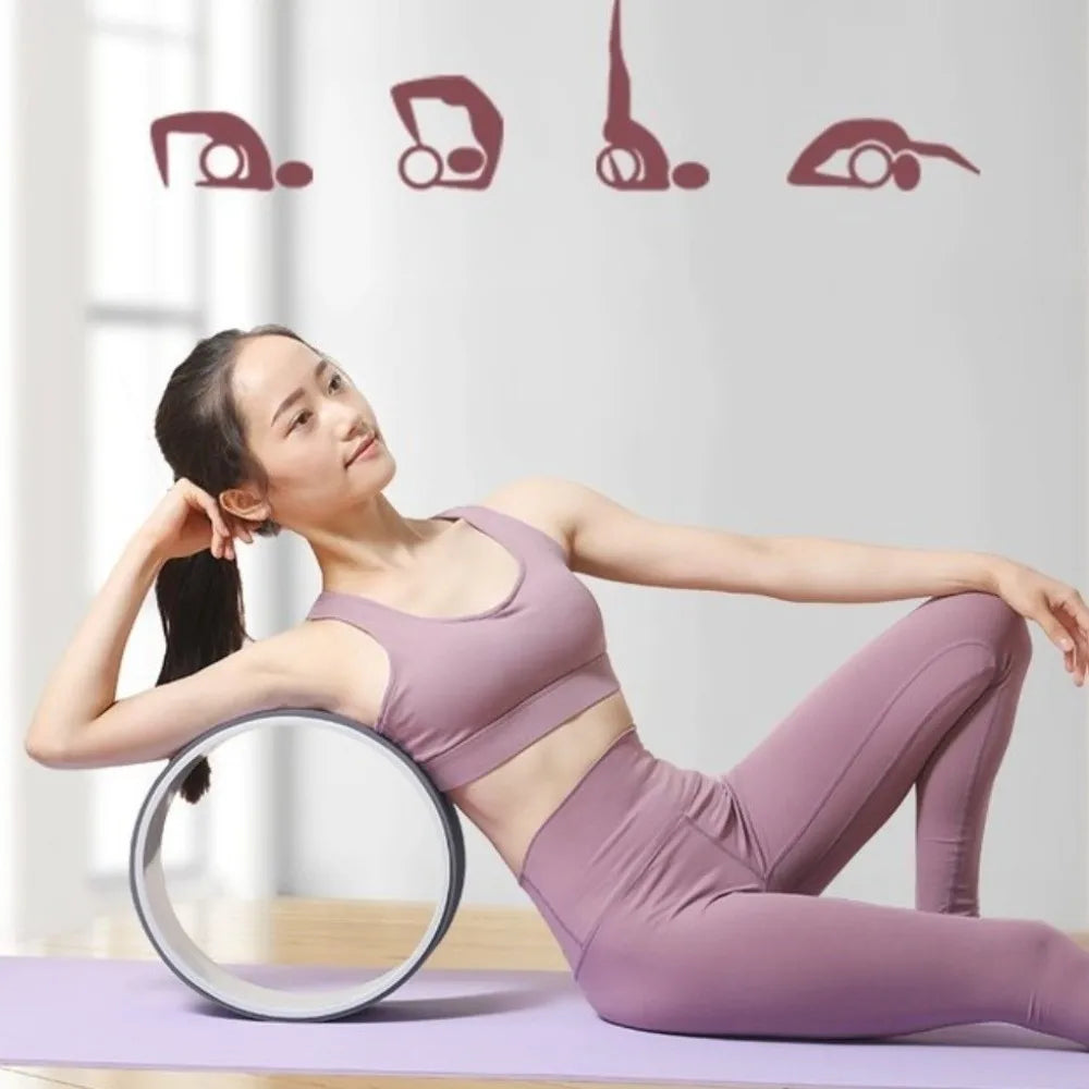 Muscle Massage Yoga Wheel Multi-Functional Back Training Back Training Roller Training Tool Waist Training Pilates Ring Home Gym