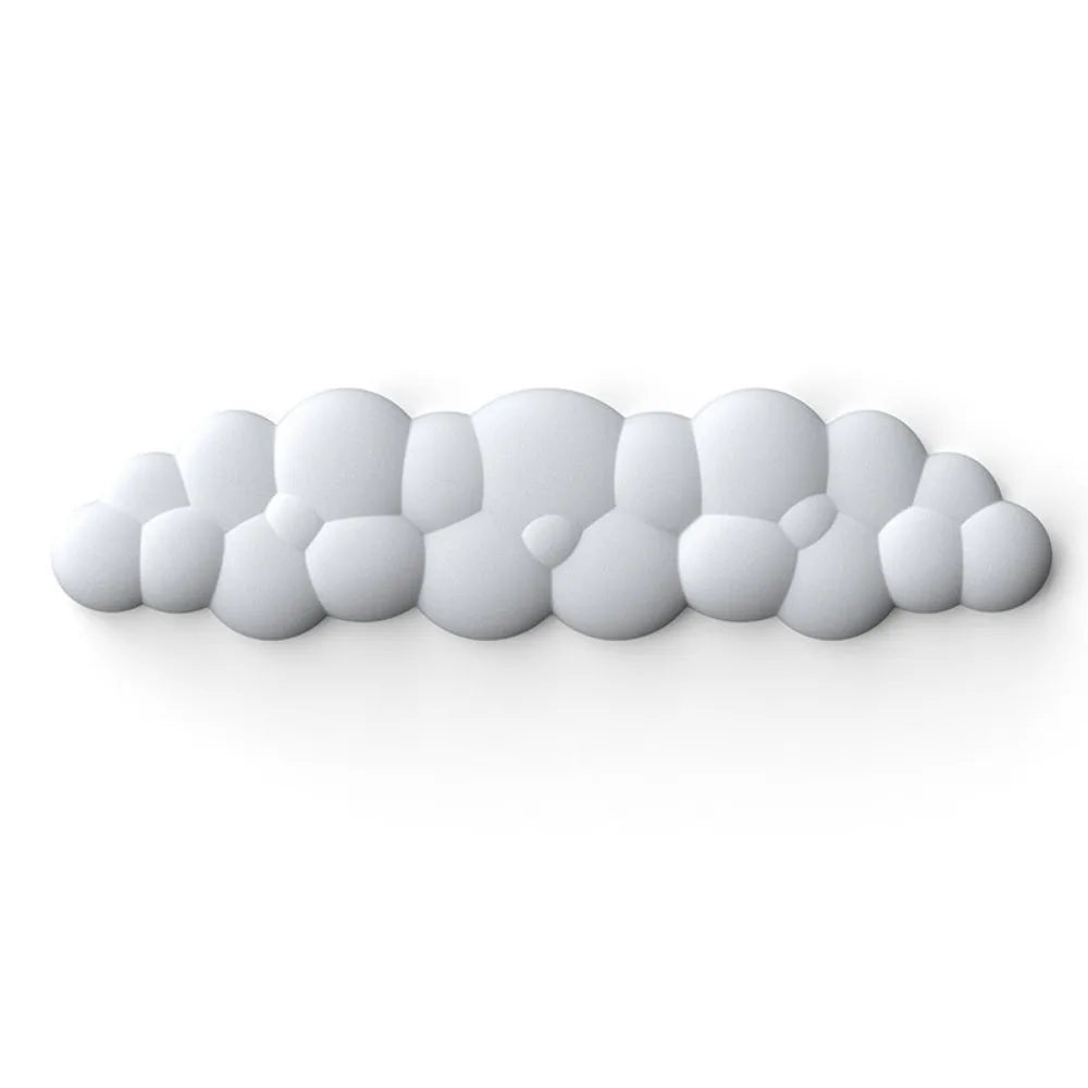 Ergonomic Cloud Mouse & Keyboard Wrist Rest - Non-Slip Memory Foam for Gaming/Office, Soft PU & Easy Clean