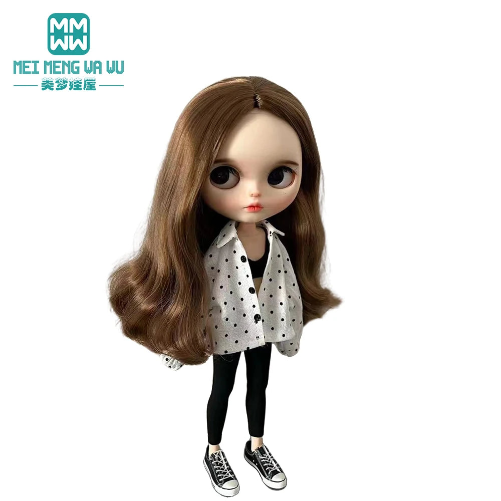 Clothes for doll Fashionable sportswear, shirts, sweatshirts fits Blyth Azone OB22 OB24 Doll Accessories