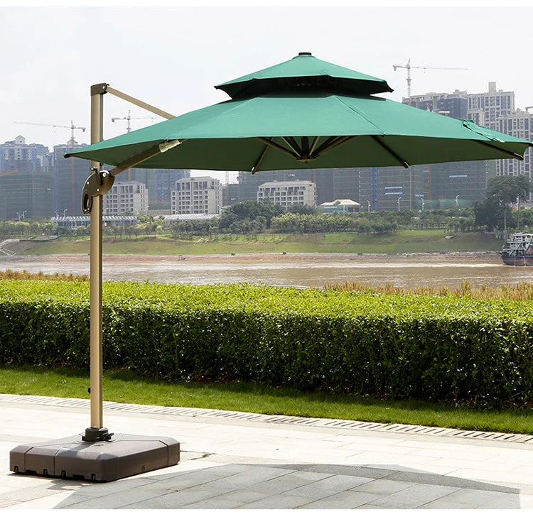 Outdoor Sun Umbrella, Cantilever, Courtyard Villa Courtyard Garden Sun Umbrella, Outdoor Umbrella, Customizable