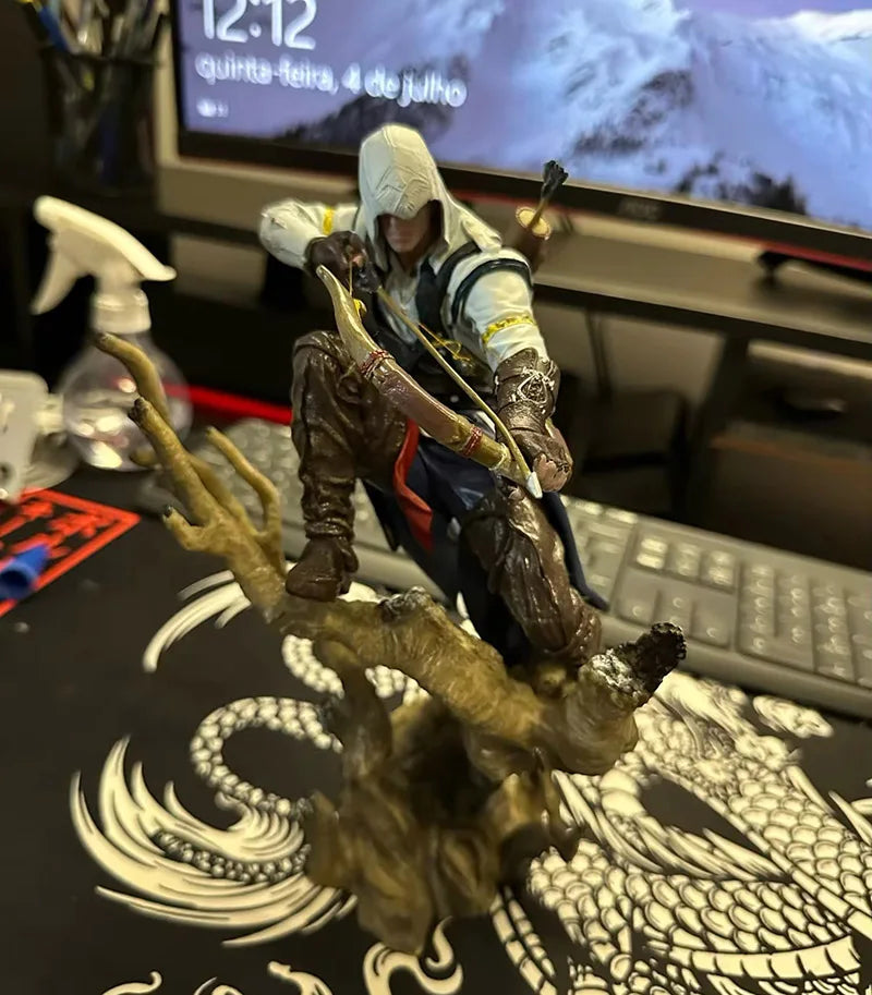 Game Assassins Creed Origins Action Figure Kenway Connor Edward James Figuras Toy Anime Peripheral Model Ornament GK Statue Gift