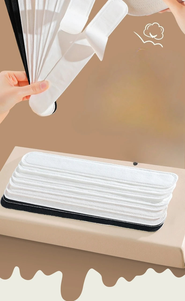 Disposable Hat Sweat Pad Adjustable Absorbent Hat Liner for Baseball Caps and Shirts Cotton Collar Protector Hiking Accessories