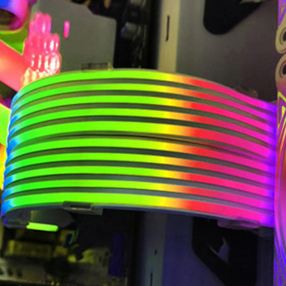 5V 3Pin RGB LED Light Strip Bar 8/24PIN Motherboard Power Extension Cable ARGB Sync PC Cables for Computer Power Supply