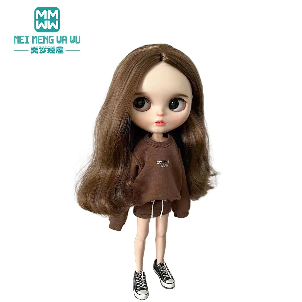 Clothes for doll Fashionable sportswear, shirts, sweatshirts fits Blyth Azone OB22 OB24 Doll Accessories