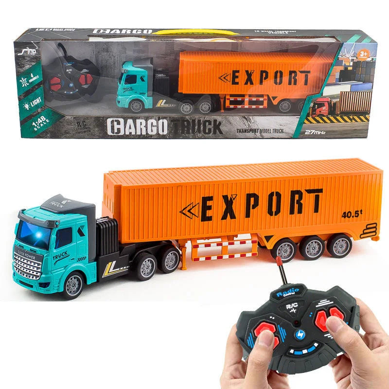 1/48 Rc Truck Heavy-Duty Toy Cars Trucks Remote Control Semi-Trailer Construction Electric Truck Big Rc Trailer Dump Boys Gift
