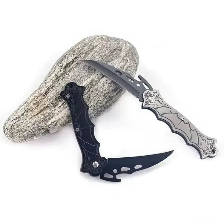 Folding Knife Keychain Portable Camping Self Defense Tactical Survival Knife Open Express Fruit Knife Sharp Outdoor Pocket Knife