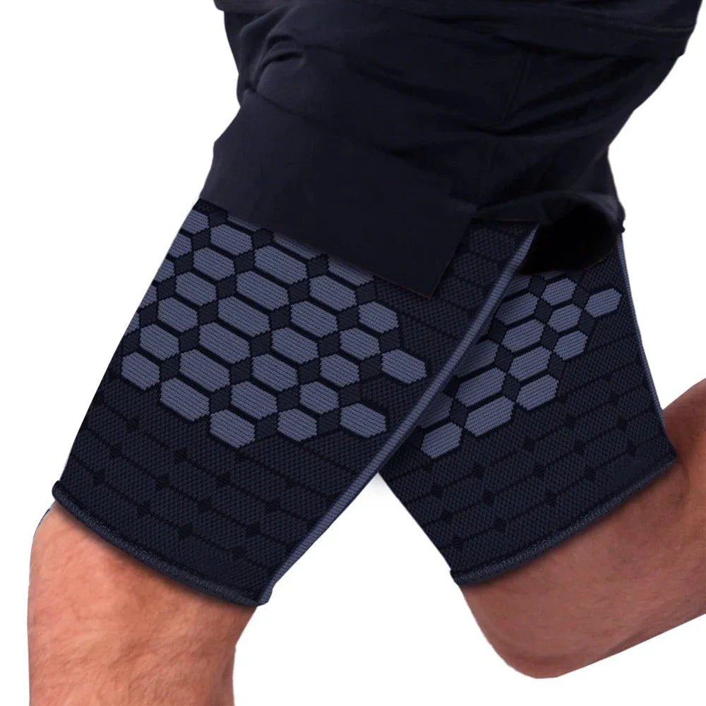 1Pair Thigh Hamstring Compression Sleeve for Quad Pain Relief & Recovery, Thigh Support Protector Muscle Strain for Women Men