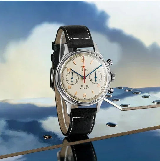 Men's watches 1963 pilot automatic watch 42mm waterproof retro quartz chronograph vintage dress watch