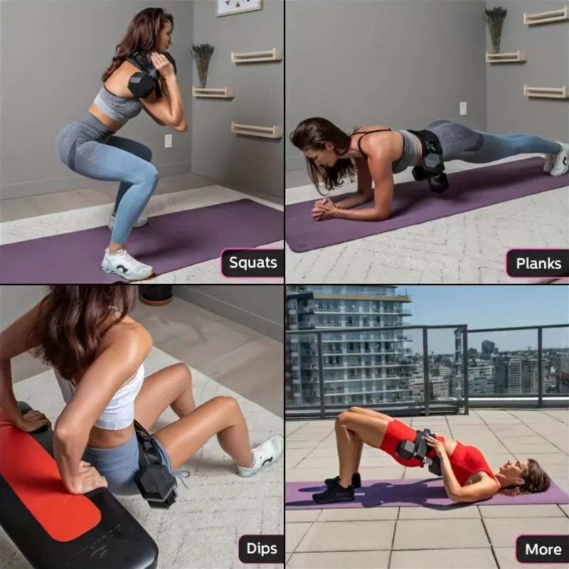 Yoga Exercise Dumbbells Waist Weight Belt Hip Bridge Assist Fitness Training with Thrust Weight Beltgym Exercise Equipment