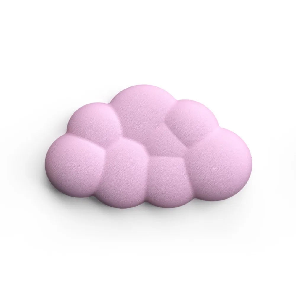 Ergonomic Cloud Mouse & Keyboard Wrist Rest - Non-Slip Memory Foam for Gaming/Office, Soft PU & Easy Clean