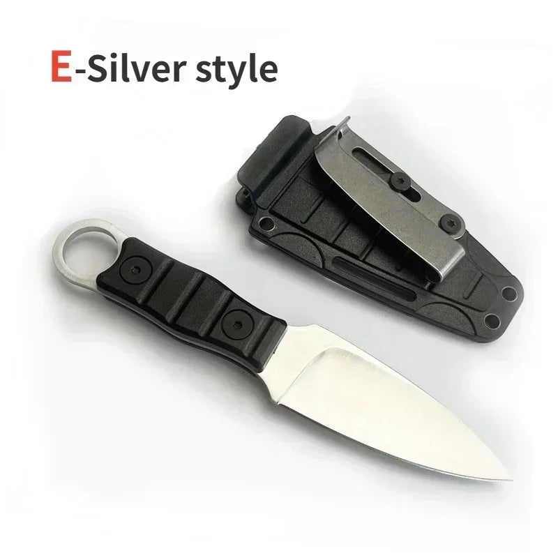 New Pocket knife Outdoor small straight knife,utility knife +K sheath, high hardness survival knife, camping EDC tool portable