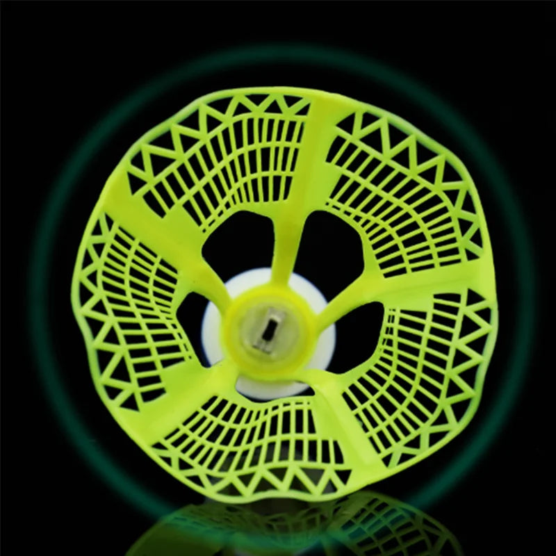8/1PCS Windproof Light-up Badminton Durable Yellow Nylon Shuttlecocks Badminton Indoor Outdoor Sports Badminton Training Balls