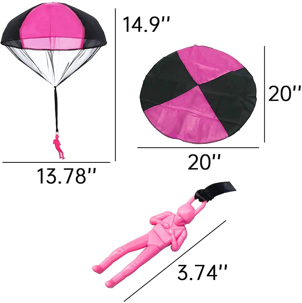5pcs/lot Parachute Toy  No Tangle Throw Parachute Men Outdoor Sport Toy Children Paratrooper Toy Hand Throw Parachute Army Man