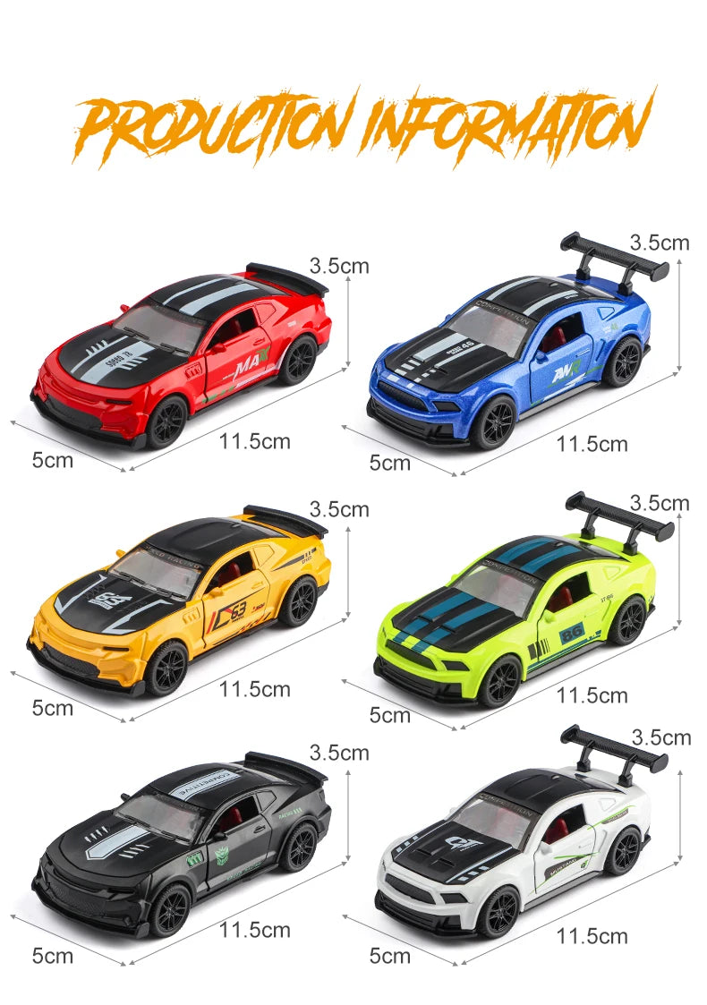 1:43 Diecast Alloy Car Model Children's Toy Car Open the door Decoration Cool Racing Car Boy toys Gift for Kids
