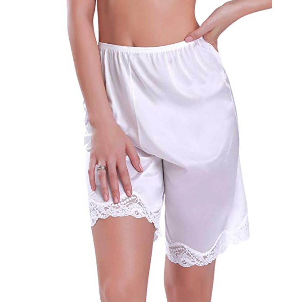 Women's Home Clothes Classic Midi Pyjama pants Bottoms Summer Casual Soft Solid Lace Half Slip Sleepwear