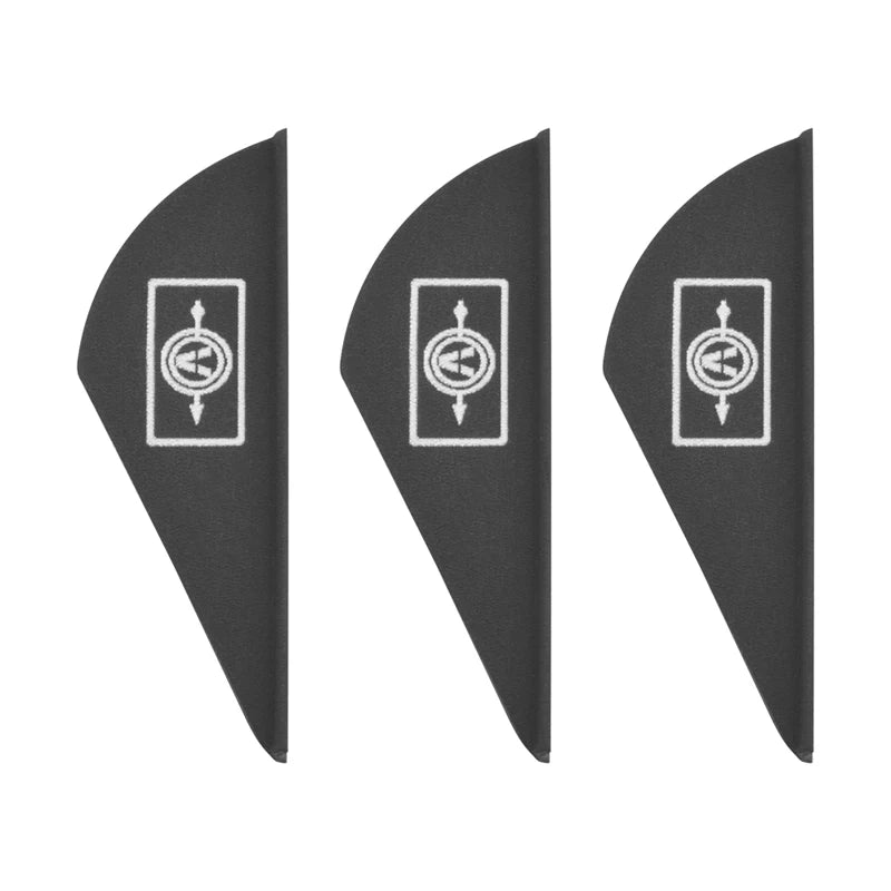 100pcs 2Inch Archery Arrow Rubber Feather Fletching Water Drop Shape Vanes DIY Shaft Accessories for Outdoor Shooting Hunting