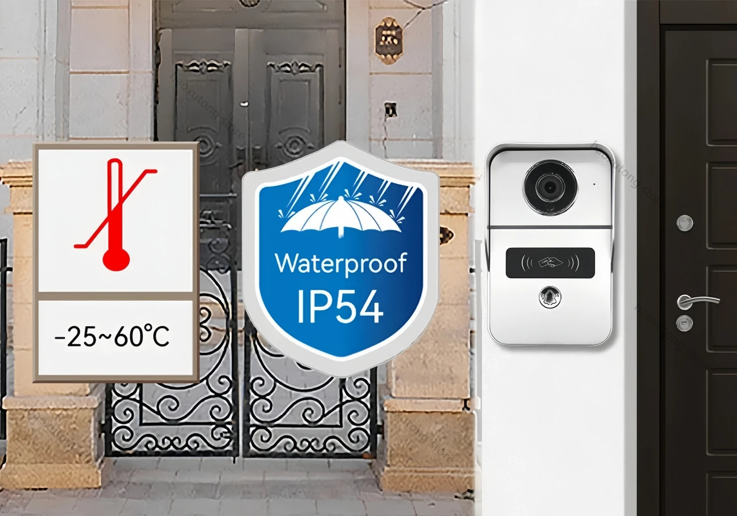 2 Wires Digital Video Intercom System 7/10 Inch Wireless WIFI Video Doorphone Tuya Smart WIFI Doorbell Camera for home Apartment