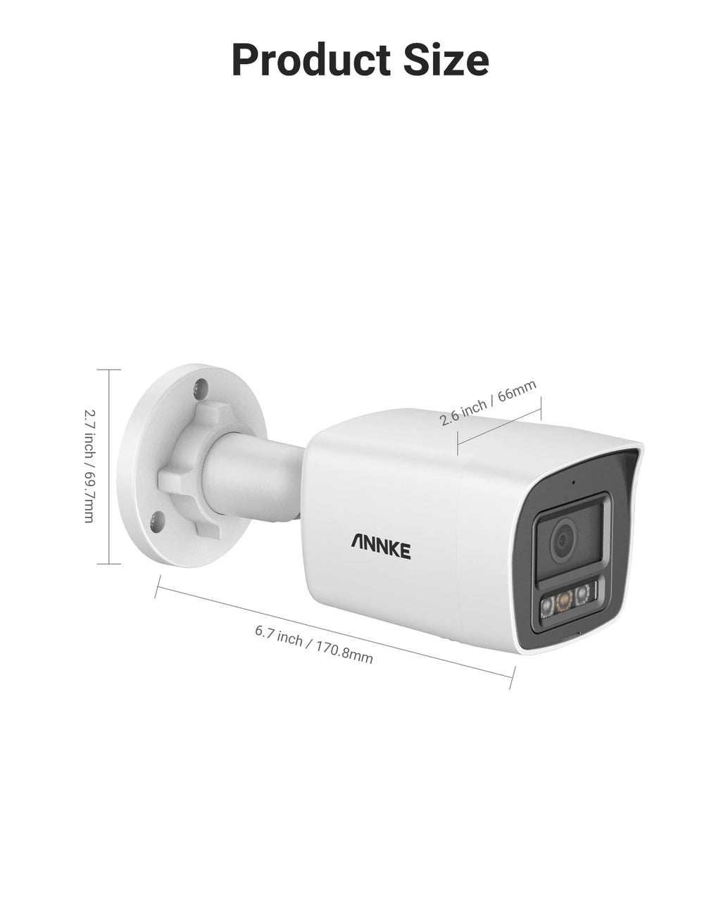 ANNKE C1200 Smart Dual Light 12MP Ultra HD PoE IP Camera Built-in Mic Surveillance Security Cameras Color IR Night Vision IP67