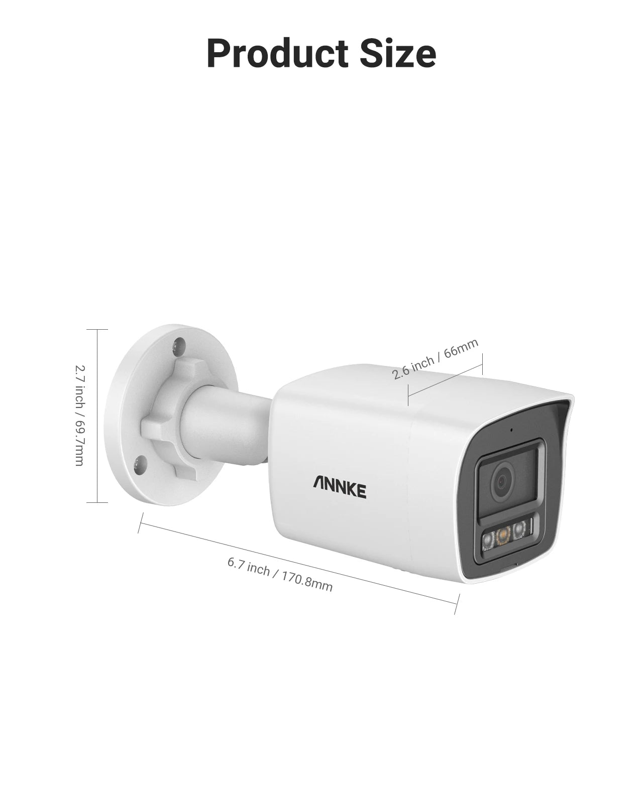 ANNKE C1200 Smart Dual Light 12MP Ultra HD PoE IP Camera Built-in Mic Surveillance Security Cameras Color IR Night Vision IP67