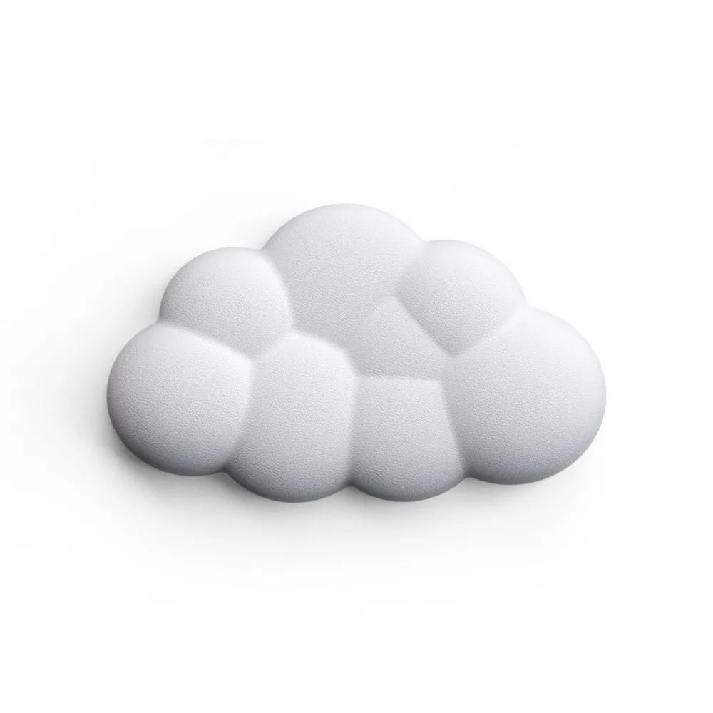 Ergonomic Cloud Mouse & Keyboard Wrist Rest - Non-Slip Memory Foam for Gaming/Office, Soft PU & Easy Clean