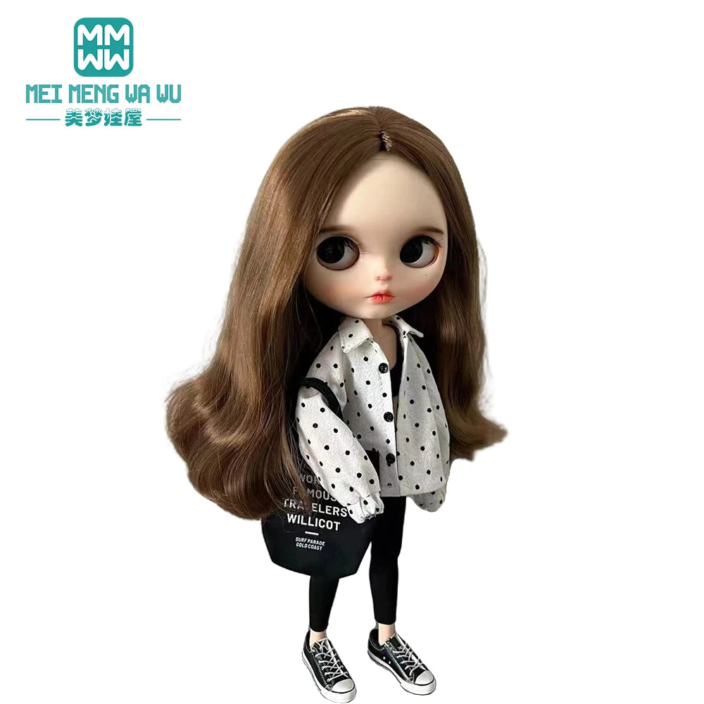 Clothes for doll Fashionable sportswear, shirts, sweatshirts fits Blyth Azone OB22 OB24 Doll Accessories
