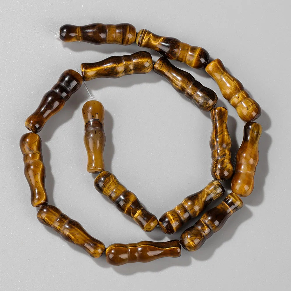 High Quality Natural Stone Yellow Tiger Eye Beads Round Square Oval Loose Spacer Stone For Jewelry Making Bracelet Diy Accessory